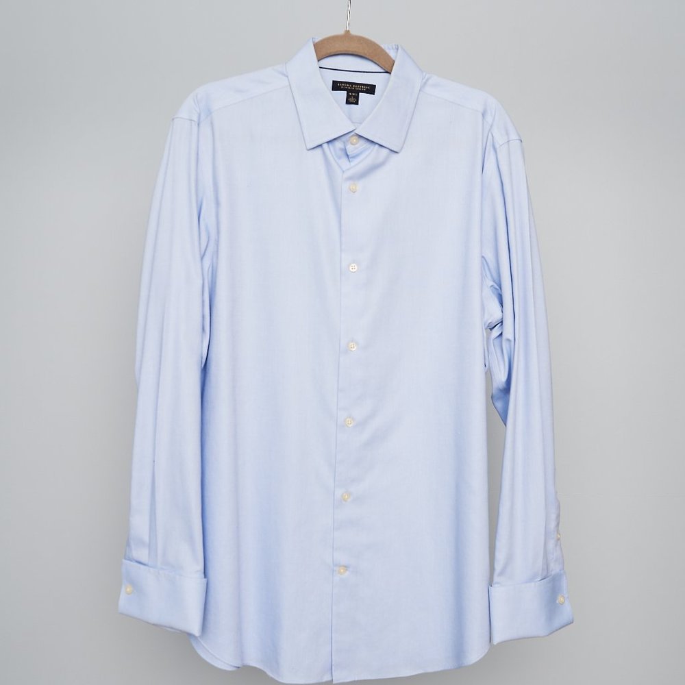 Slim-Fit Non-Iron Dress Shirt with French Cuffs